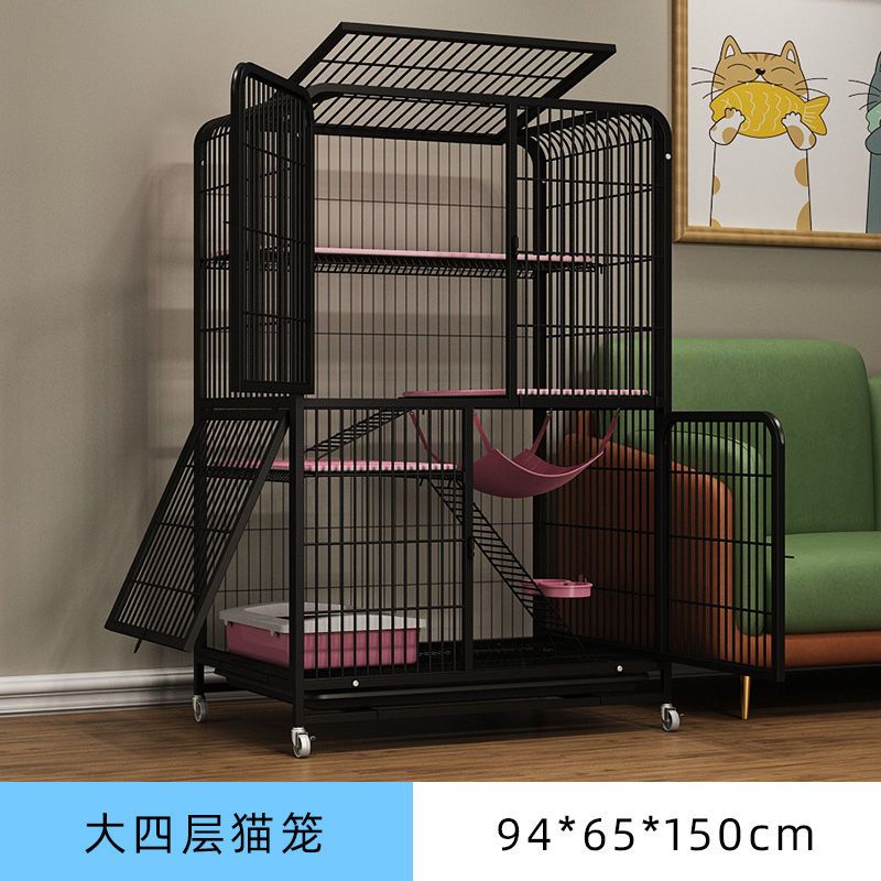 猫笼子家用室内猫别墅家用二层三层猫窝猫舍大型猫咪笼子自由空间