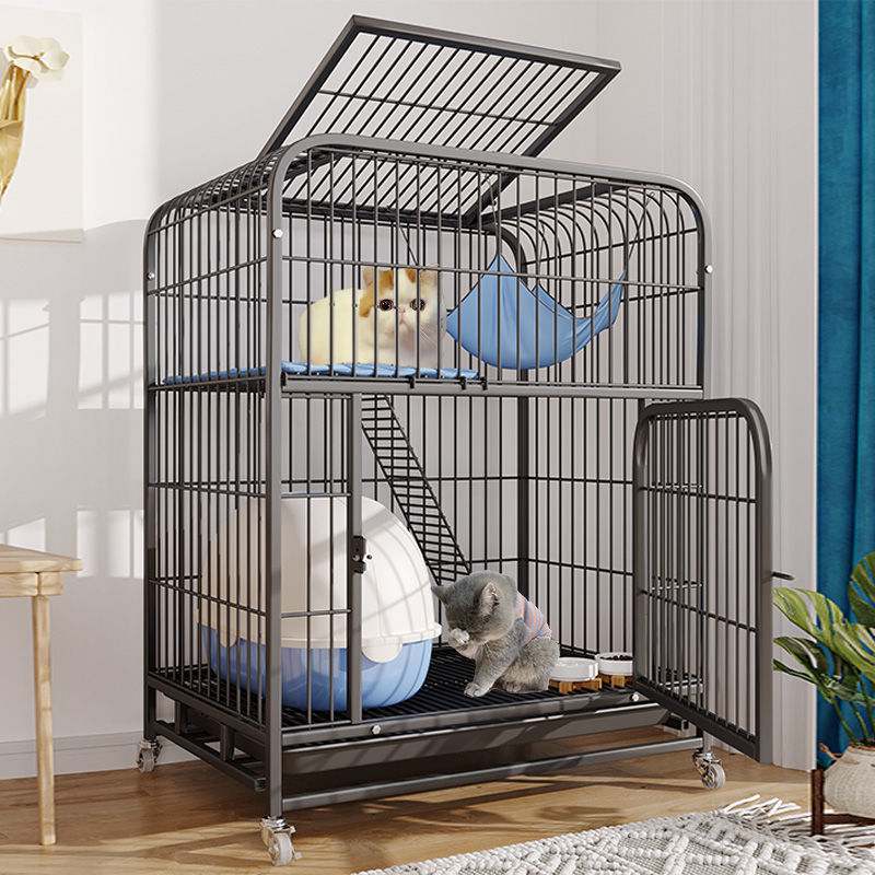 猫笼子家用室内猫别墅猫咪用笼子猫窝双层三层宠物猫笼子超大空间