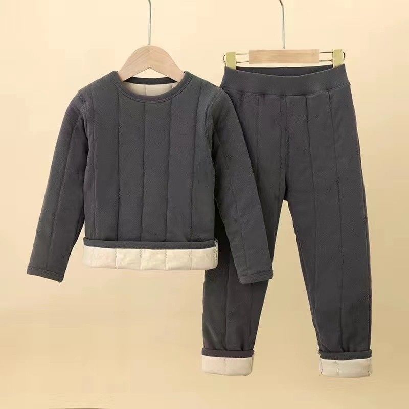 [锦初]校服神器套装儿童冬季大童保暖裤保暖衣套加绒夹棉加厚一条