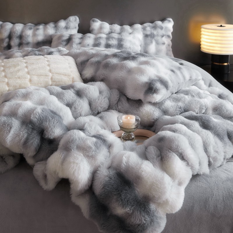 【睡在自然专属】布拉格皮草绒四件套