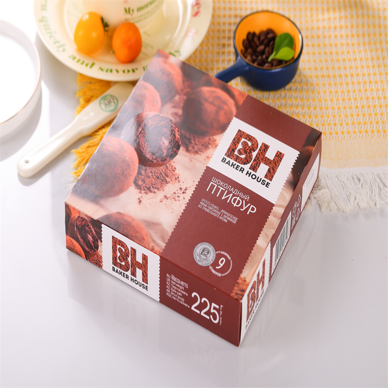 俄罗斯原装进口BH系列花色小蛋糕系列甜点/盒225g