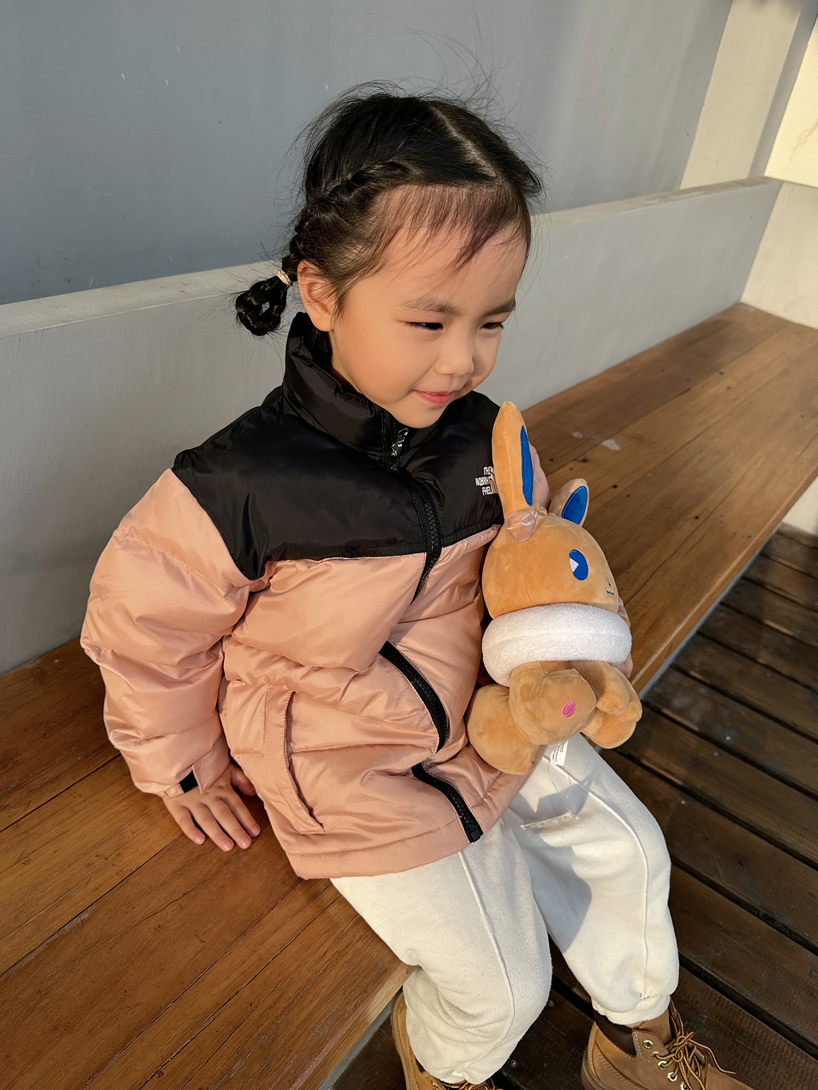 冬季立领童装羽绒服洋气保暖撞色加厚羽绒服
