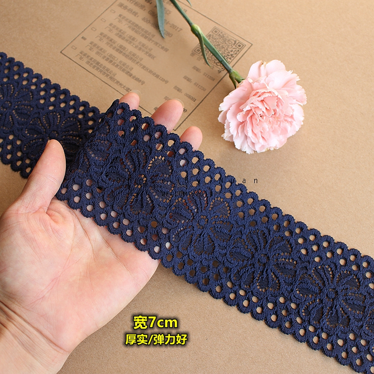 秋冬新品加厚密实弹力蕾丝边diy手工娃衣裙边袖子加长服装辅料