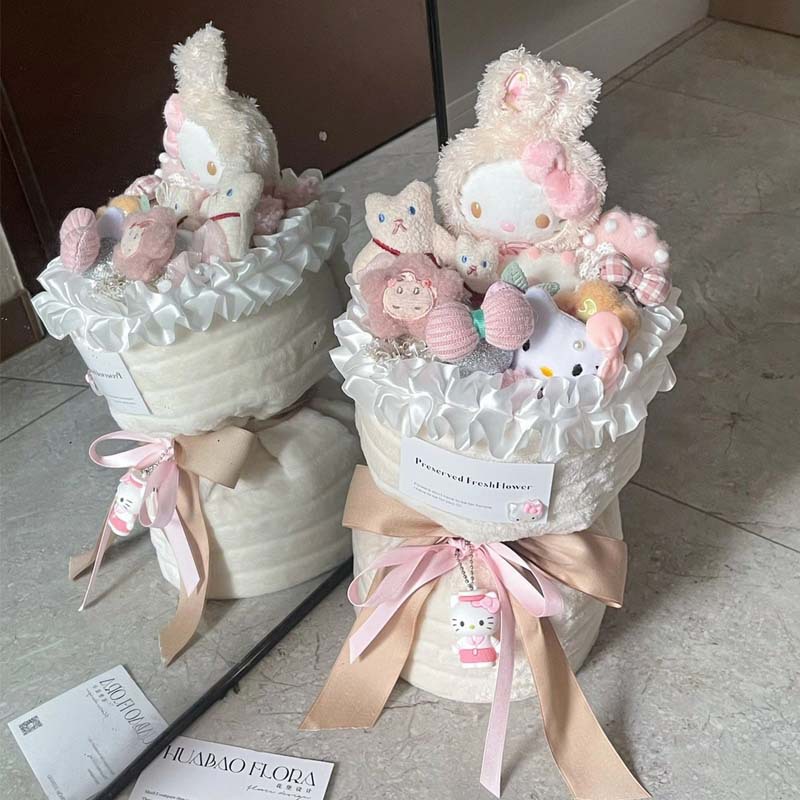 【八月】凯迪猫helloKitty生日礼物玩偶卡通花束送女生闺