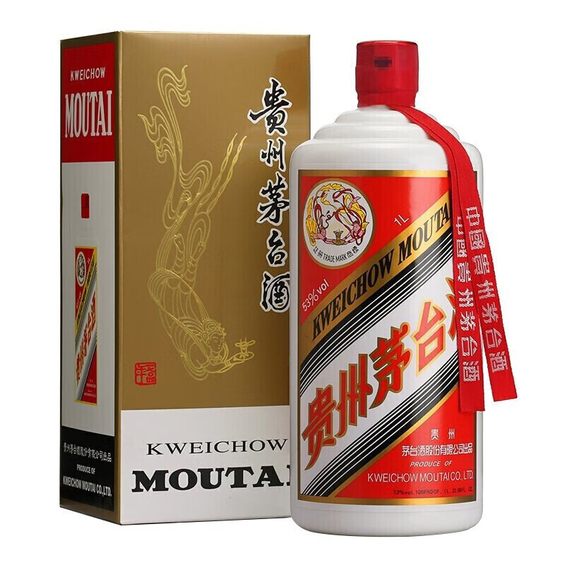 MOUTAI/茅台飞天茅台大容量酱香型白酒公斤装送礼酒水53度1000ml