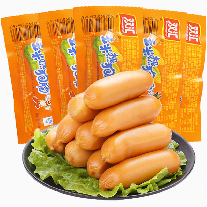 双H火腿肠玉米热狗肠香辣香脆肠即食小吃零食脆皮肠烤肠泡面搭档