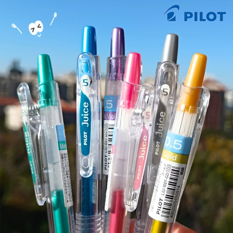 百乐juice up果汁笔10EF学生考试中性笔0.5按动笔可换芯学习用品