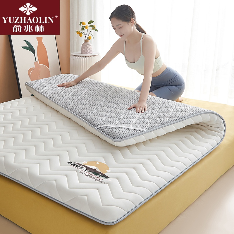 针织乳胶海绵抗菌榻榻米床垫加厚软垫家用宿舍专用防滑1.5米x2米