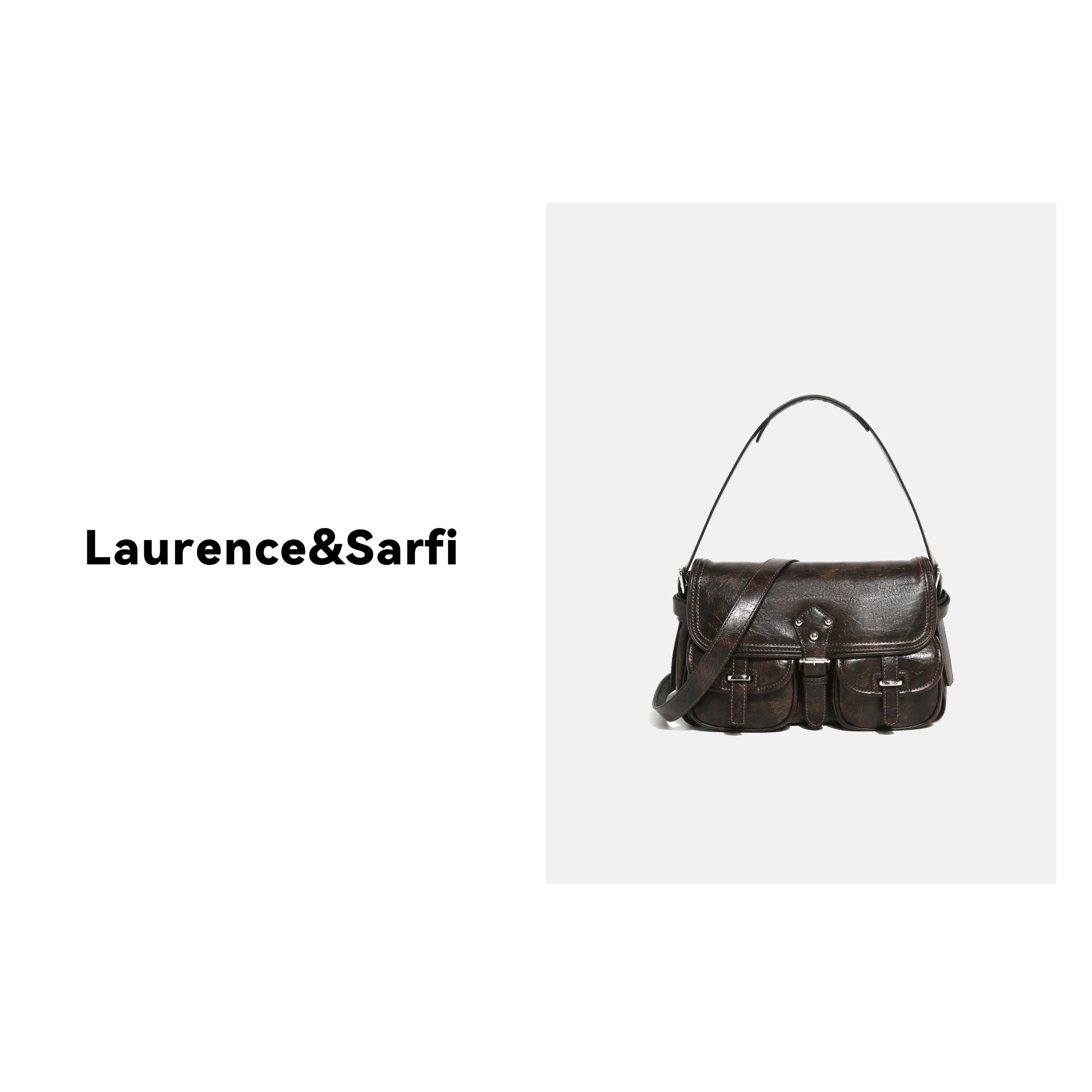 Laurence Sarfi路易赛菲【官方正品】质感哆哆包单肩斜跨包