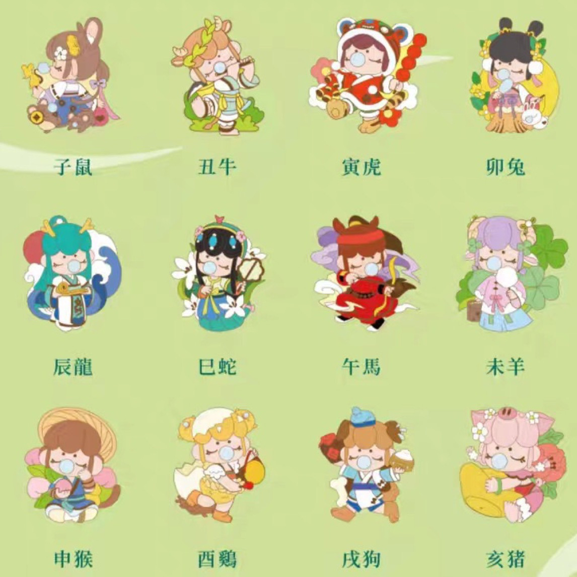 【拆盒】正版盲盒rolife若来 Nanci囡茜徽章十二生肖系列