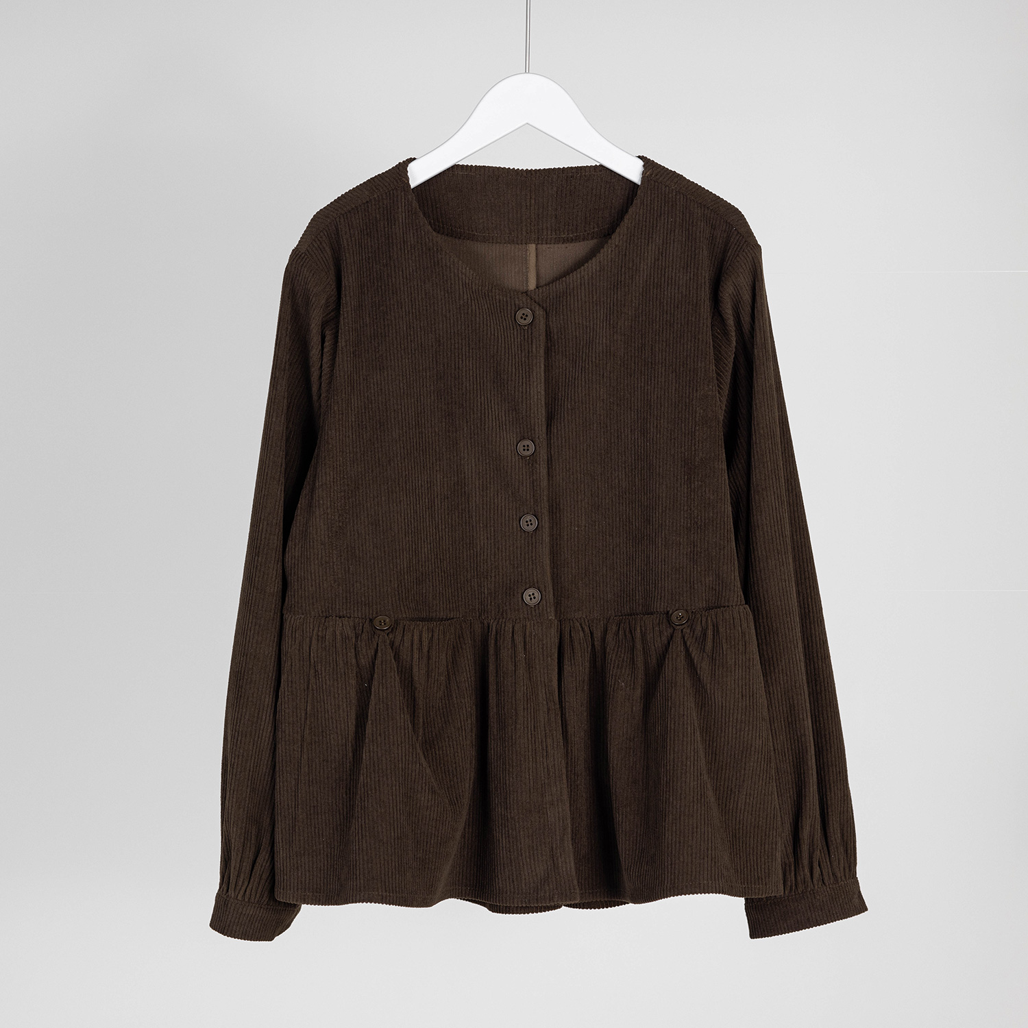 （几里与麻）气质美拉德优雅风气质秋搭衬衫 衣长64 胸围108 095713