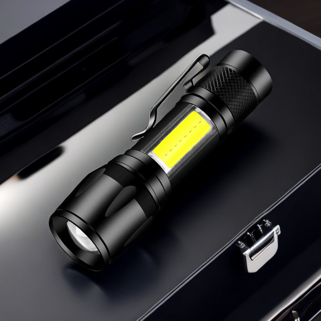 应急灯停电备用灯家用USB充电式便携迷你防身强光小手电筒户外灯