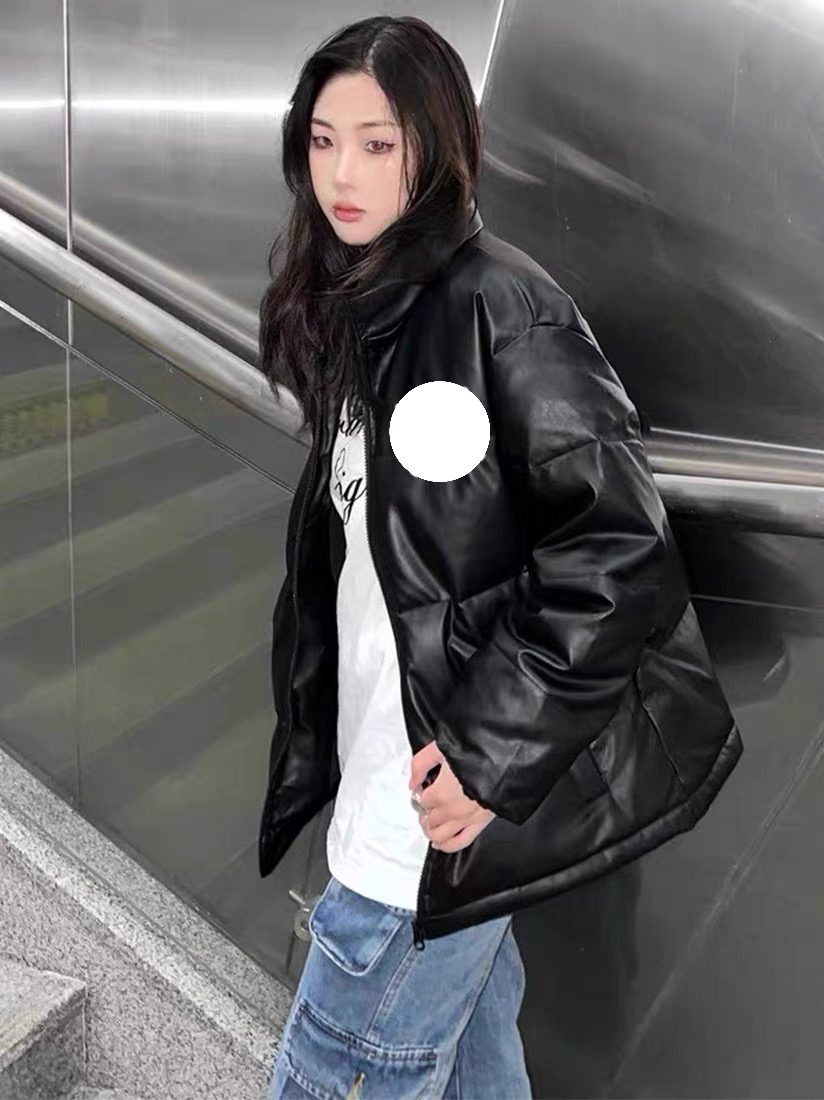 新疆包邮-MF005#女士保暖棉服时尚百搭立领宽松休闲秋冬韩版