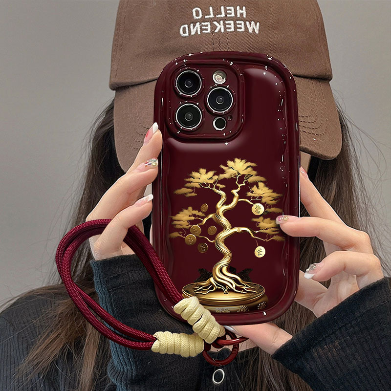 适用于苹果15为NOVA10OPPO小米vivoX80胖波浪iPhone14防摔手机壳