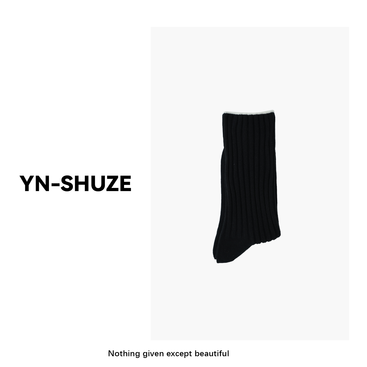 【YN-SHUZE】YNB230设计款简约袜子