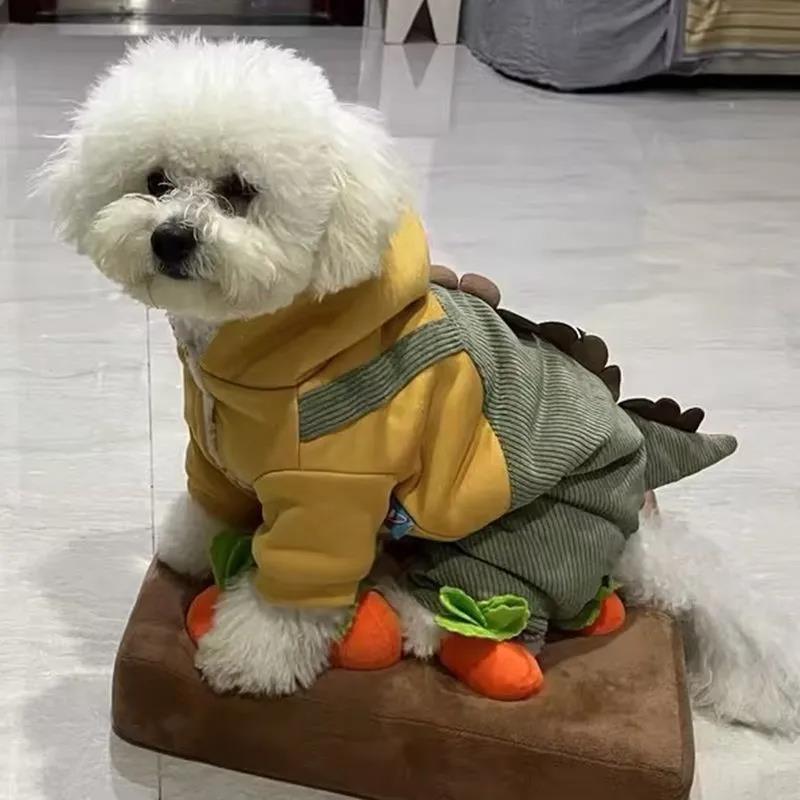 【小扬哥推荐】秋冬加厚小狗狗衣服保暖变身装猫咪衣服宠物四脚冬