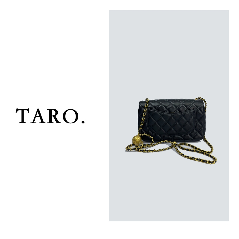 TARO.高定经典时尚小香风爆款单肩斜跨链条小方包