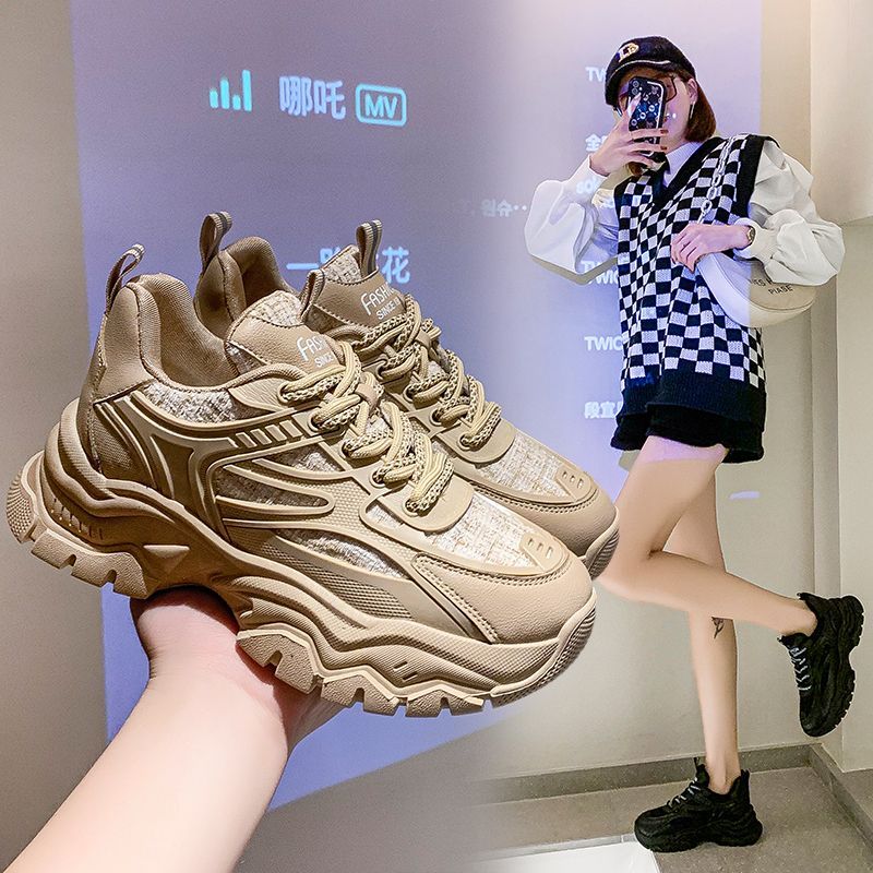回力瑞港风老爹鞋女2023春秋新款女鞋网红ins潮百搭韩版透气休闲