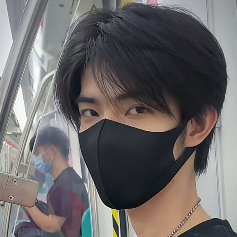 假发男短发时尚潮流中分无刘海修脸短直发蓬松自然男士日常全头套