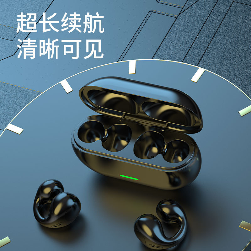 新款蓝牙耳机不入耳耳夹蓝牙耳机真无线运动降噪超长续航低延迟