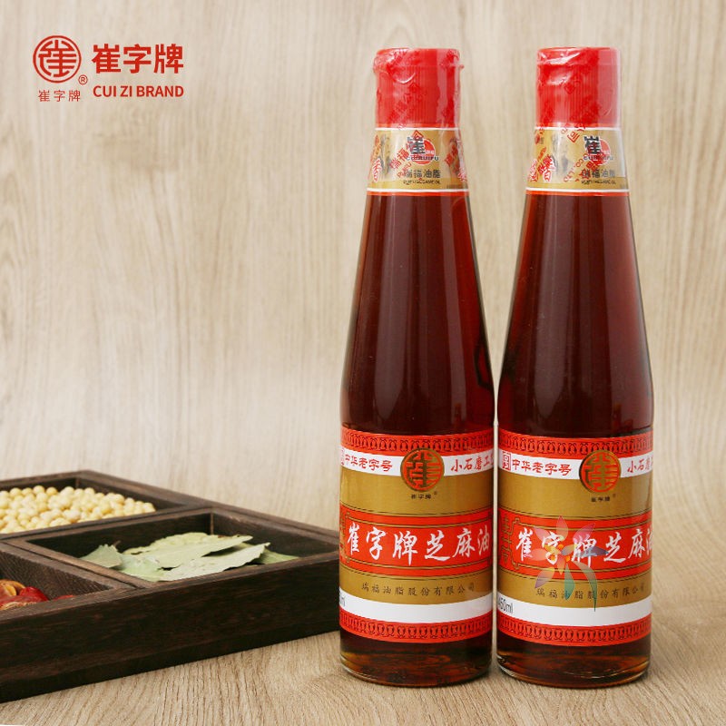 正宗崔字牌小磨芝麻油450ml/瓶小磨特香小瓶批发一级/0lb蔬菜组合