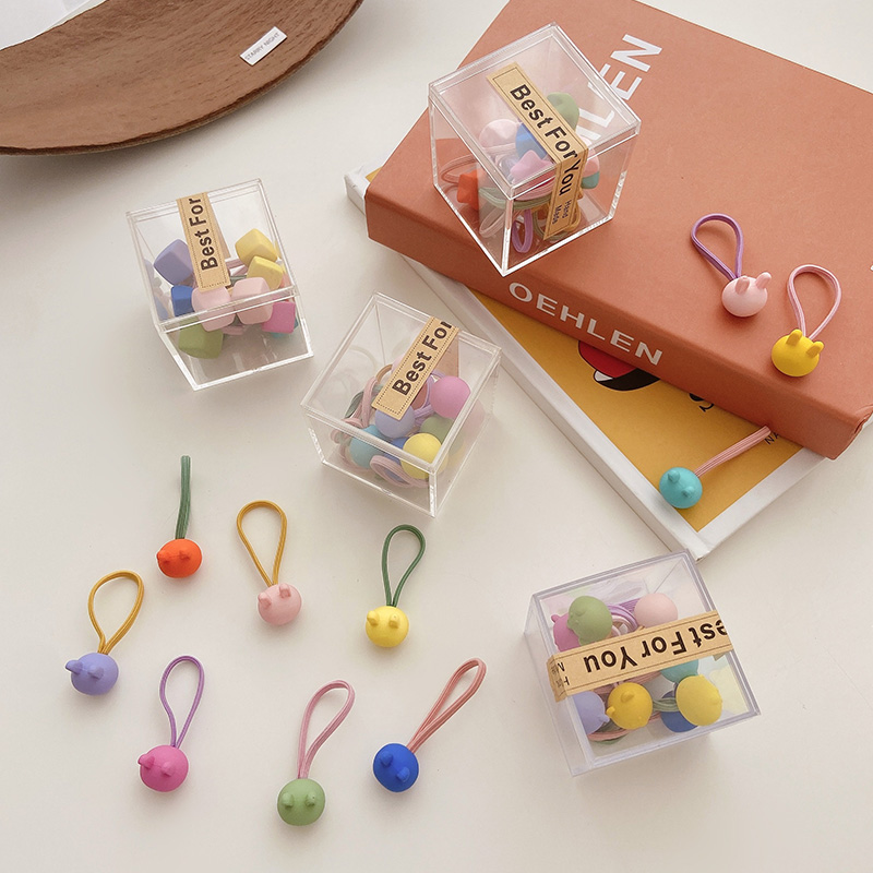 非金属发饰 糖果色发绳夏季头绳女扎马尾发圈ins森不伤发甜美彩色