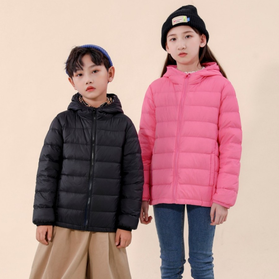 【品牌】雅鹿羽绒服中大童轻薄纯色百搭宝宝连帽内胆Y1T06V00840