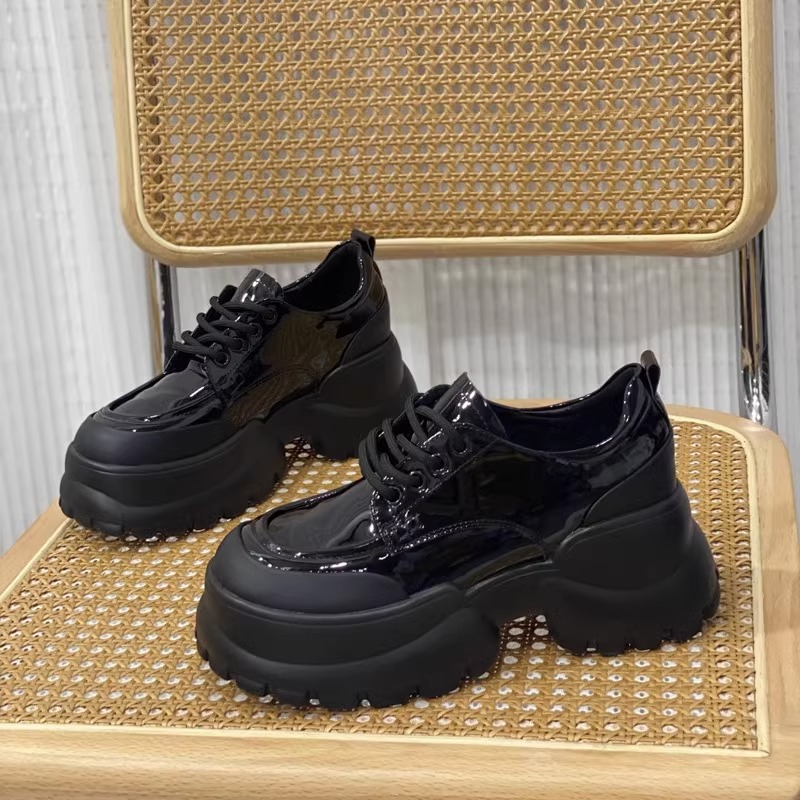 百丽纯爱松糕玛丽珍鞋女乐福鞋2023秋季新款网红超火小个子增高6c