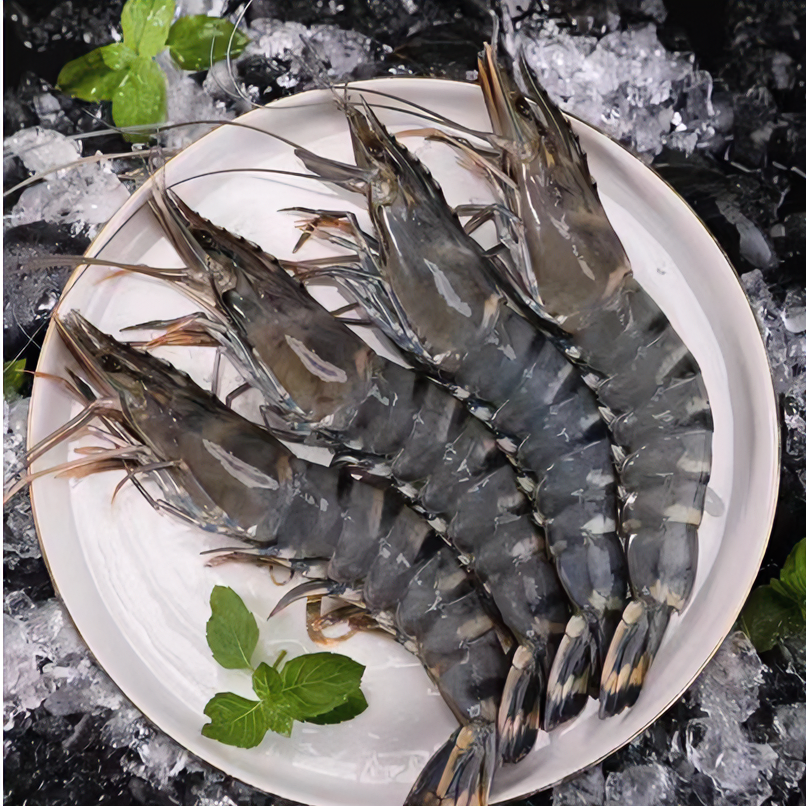 鲜冻黑虎虾  特大虾 冷冻超大虾 优选老虎虾  1kg/盒