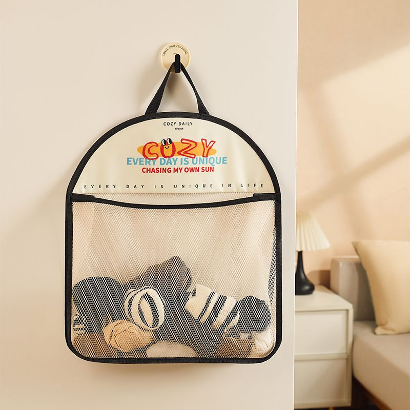 内衣袜子收纳挂袋衣柜悬挂式置物网袋门后收纳神器挂墙壁收纳网兜