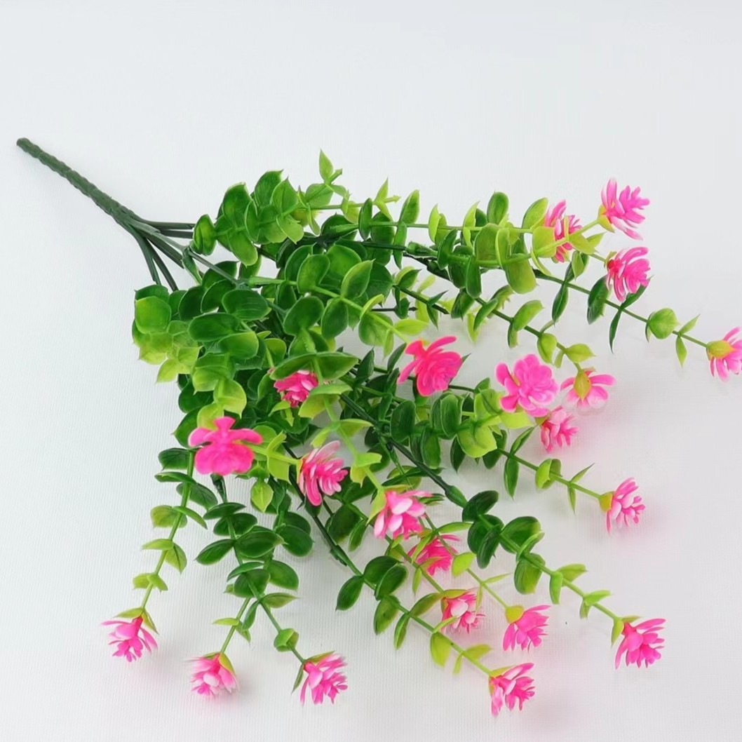 鲜花花束装饰仿真花尤加利叶小花