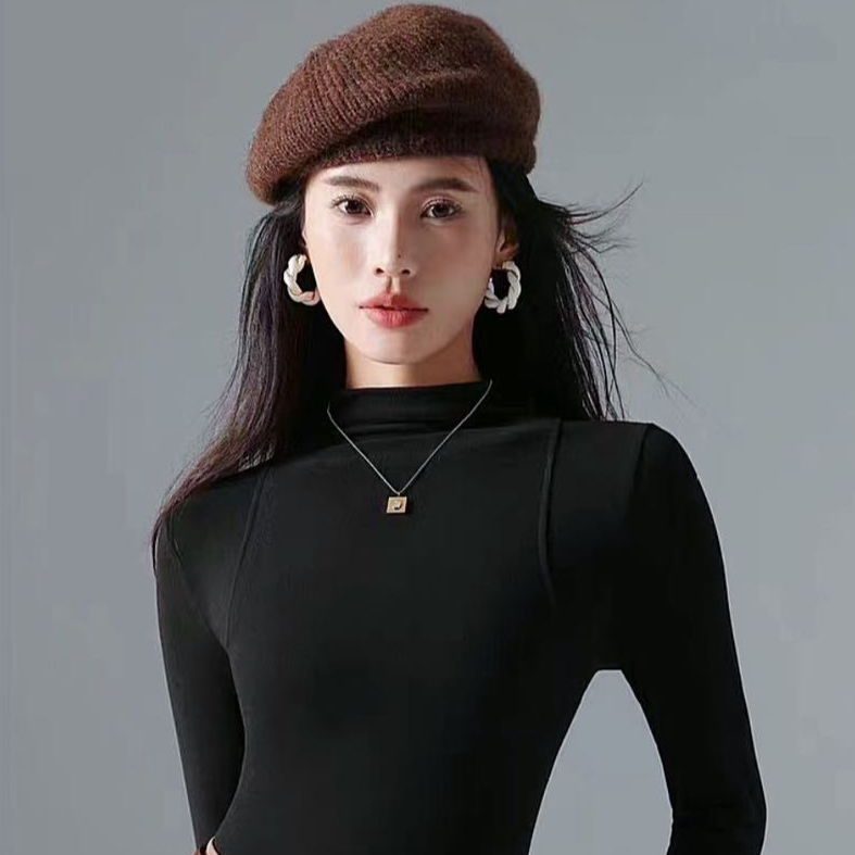 【新疆包邮】秋冬简约百搭亲肤椰椰养肤衣修身气质女士打底衫2件
