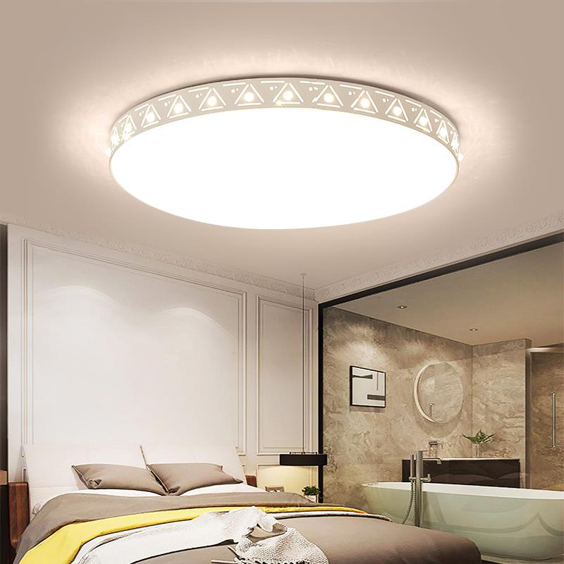 卧室灯圆浪漫温馨led吸顶灯小客厅灯现代简约小卧书房房间灯具