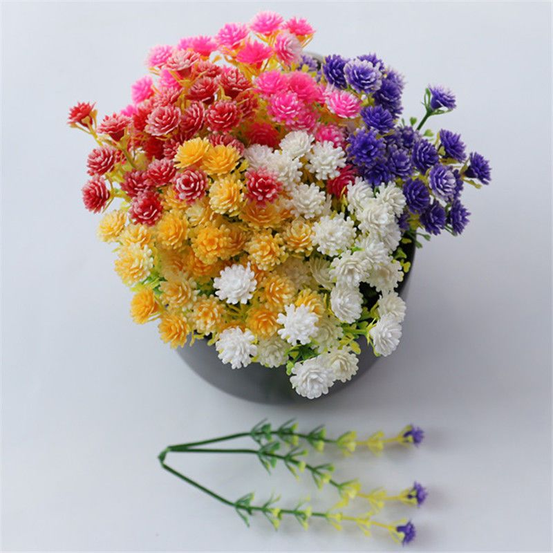 仿真花满天星批发 鲜花配饰手工玫瑰花diy花束材料 塑料仿真草