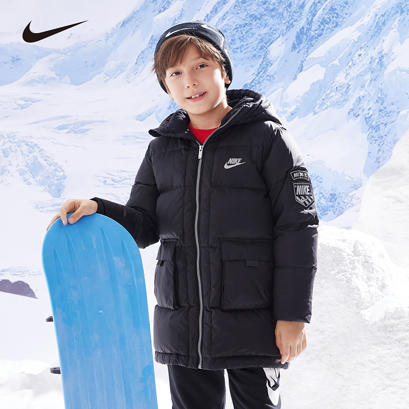 【旗舰店】现货 Nike耐克大童装冬装保暖中长款羽绒服NKB-HO-H862