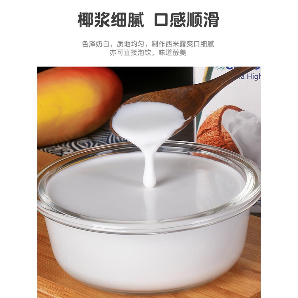 水妈妈椰浆家用小椰汁椰奶西米露烘焙咖喱材料奶茶店专用笋0g