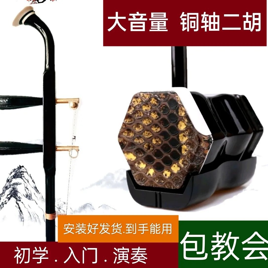 大音量二胡成人老年人初学入门民乐乐器胡琴演奏专业演奏易学乐器