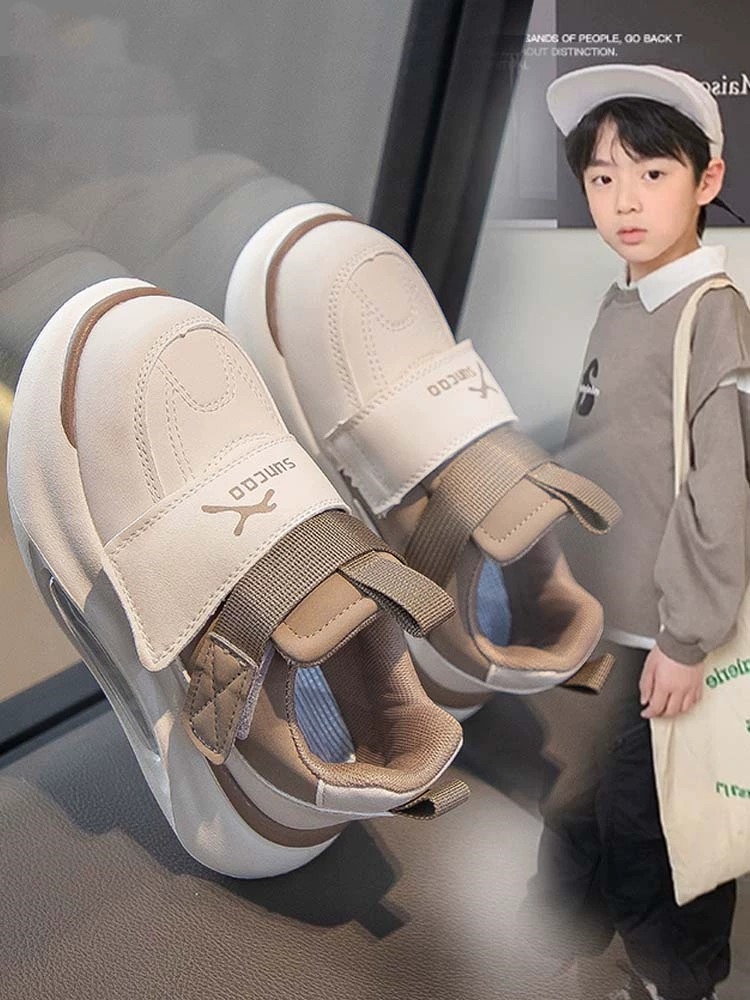 回力瑞儿童运动鞋童鞋女童2023春秋新款软底皮面中大童男童板鞋潮