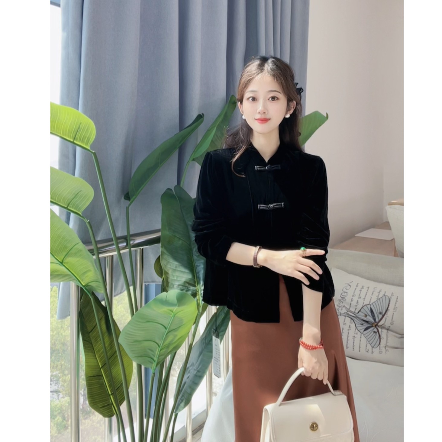 【璐璐推荐】DY1230新款百搭新中式时尚显瘦款上衣