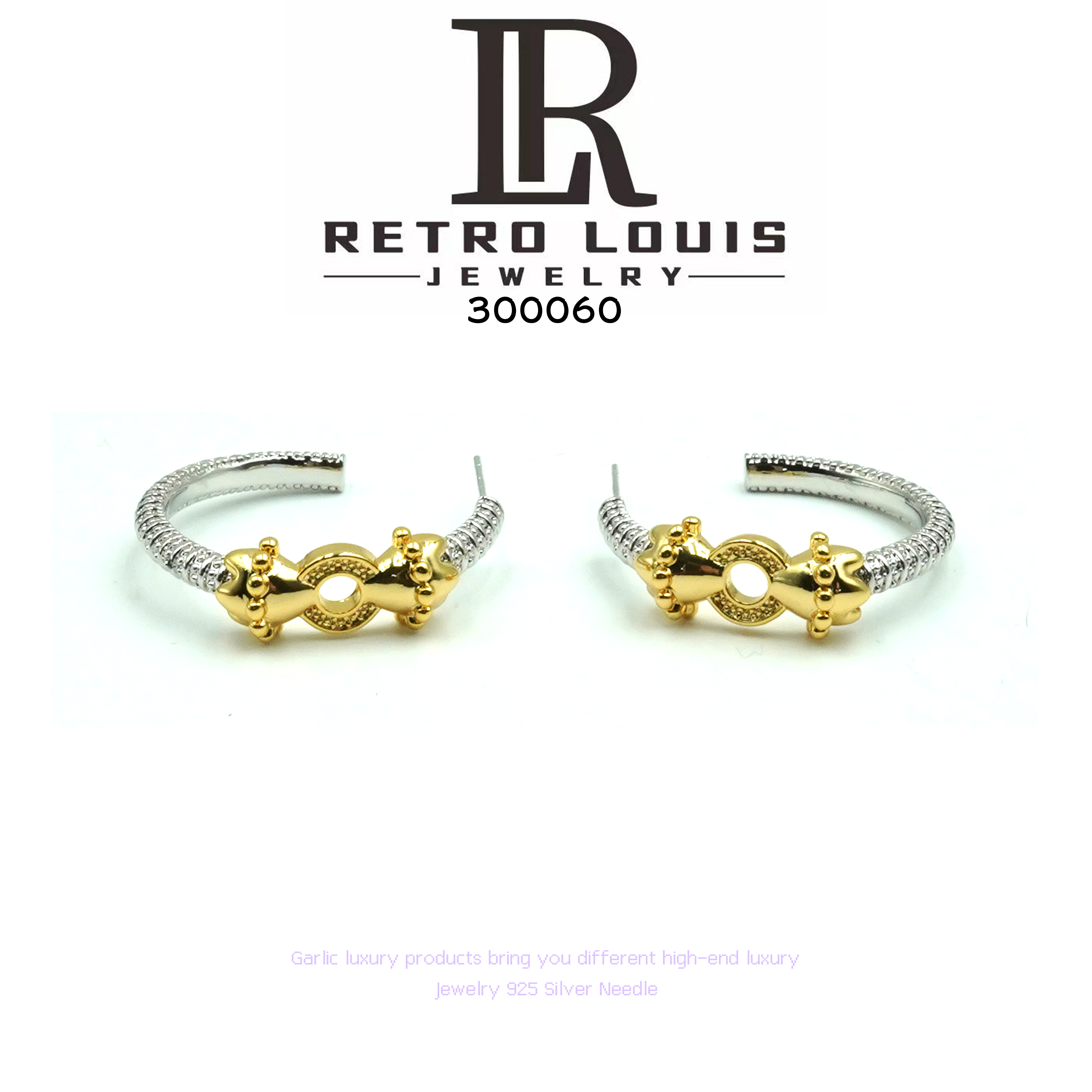 铜合金耳饰 RETRO LOUIS 耳饰~300060