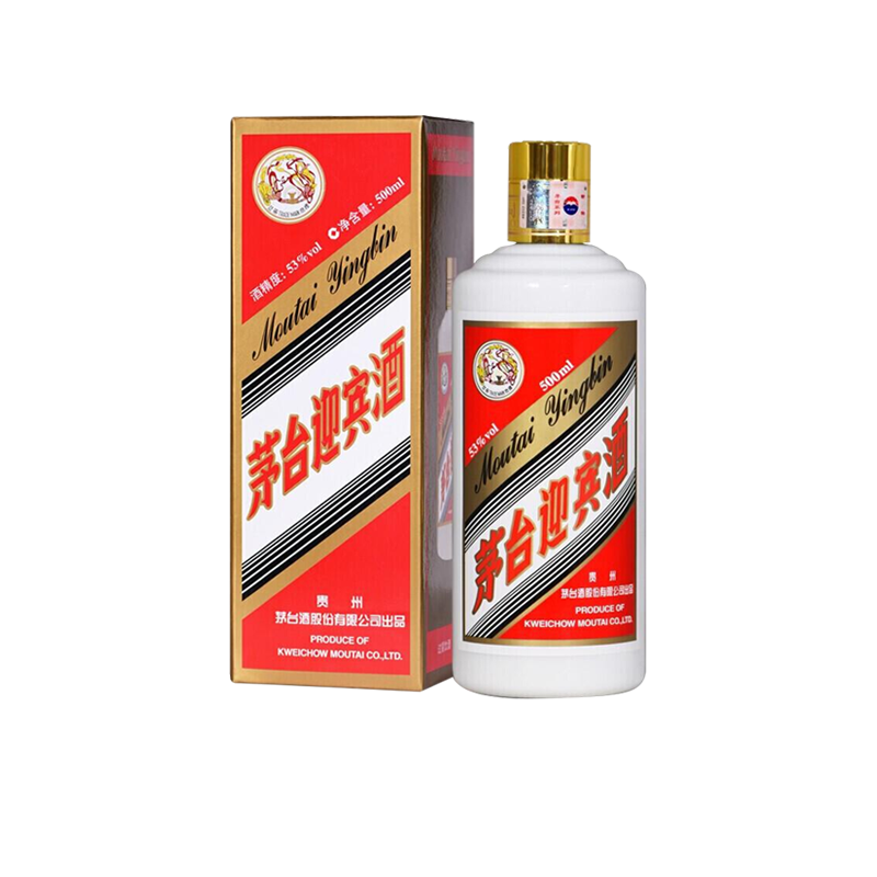 MOUTAI/茅台迎宾酒飞天茅台酱香型酒类商品送礼SC白酒53度500ml