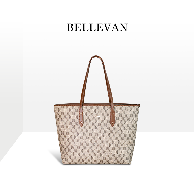 【BELLEVAN】轻奢时尚女士托特包新款百搭单肩包休闲简约大号托特包