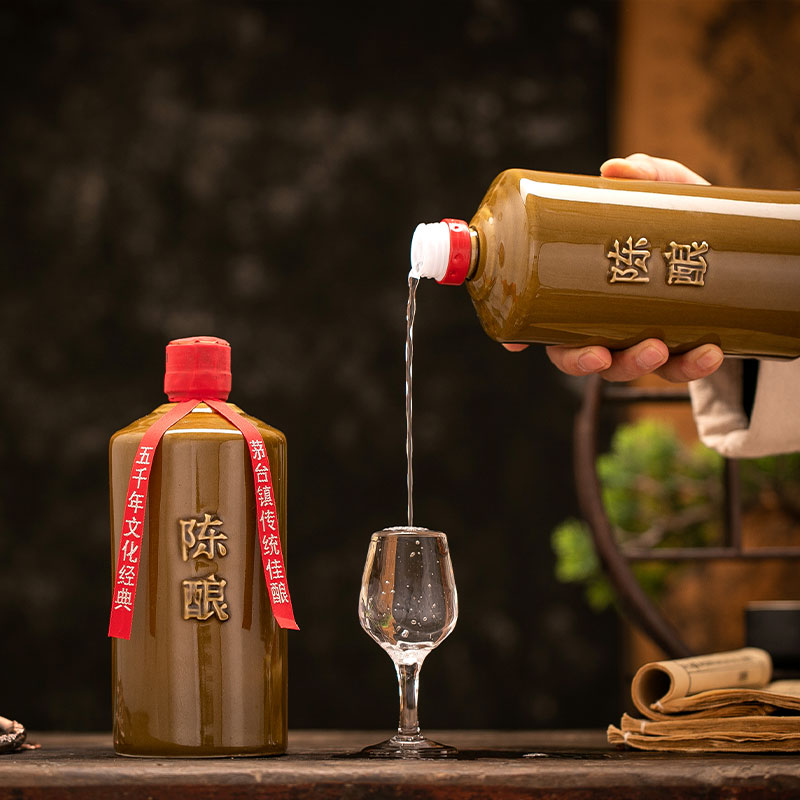 赖祖（产业园）MT80陈酿 坤沙工艺 固态发酵 酱香型白酒53度500ml