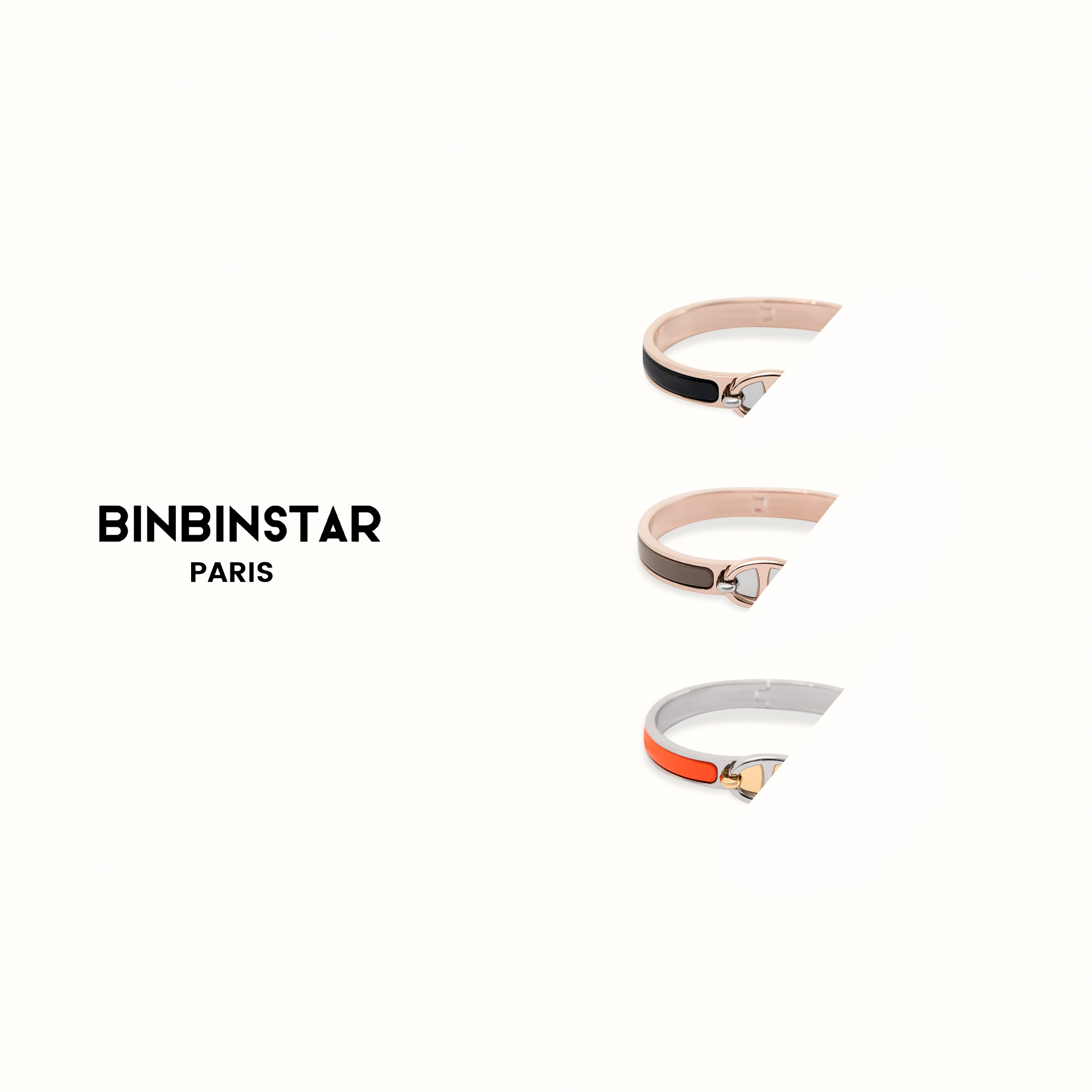 BINBIN STAR 新款彩色珐琅手镯女手环彩色