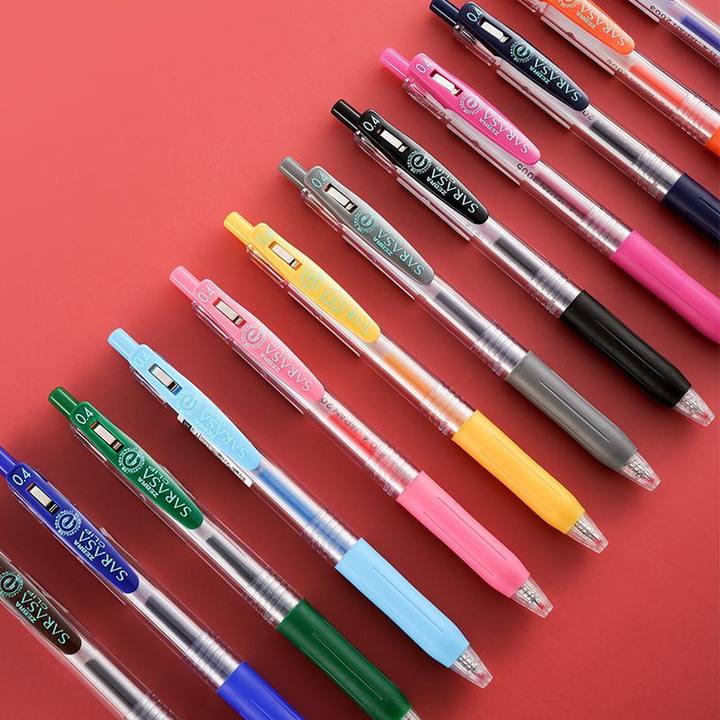 【随机4支】日本ZEBRA斑马笔JJS15中性笔按动水笔考试笔学生用0.4mm