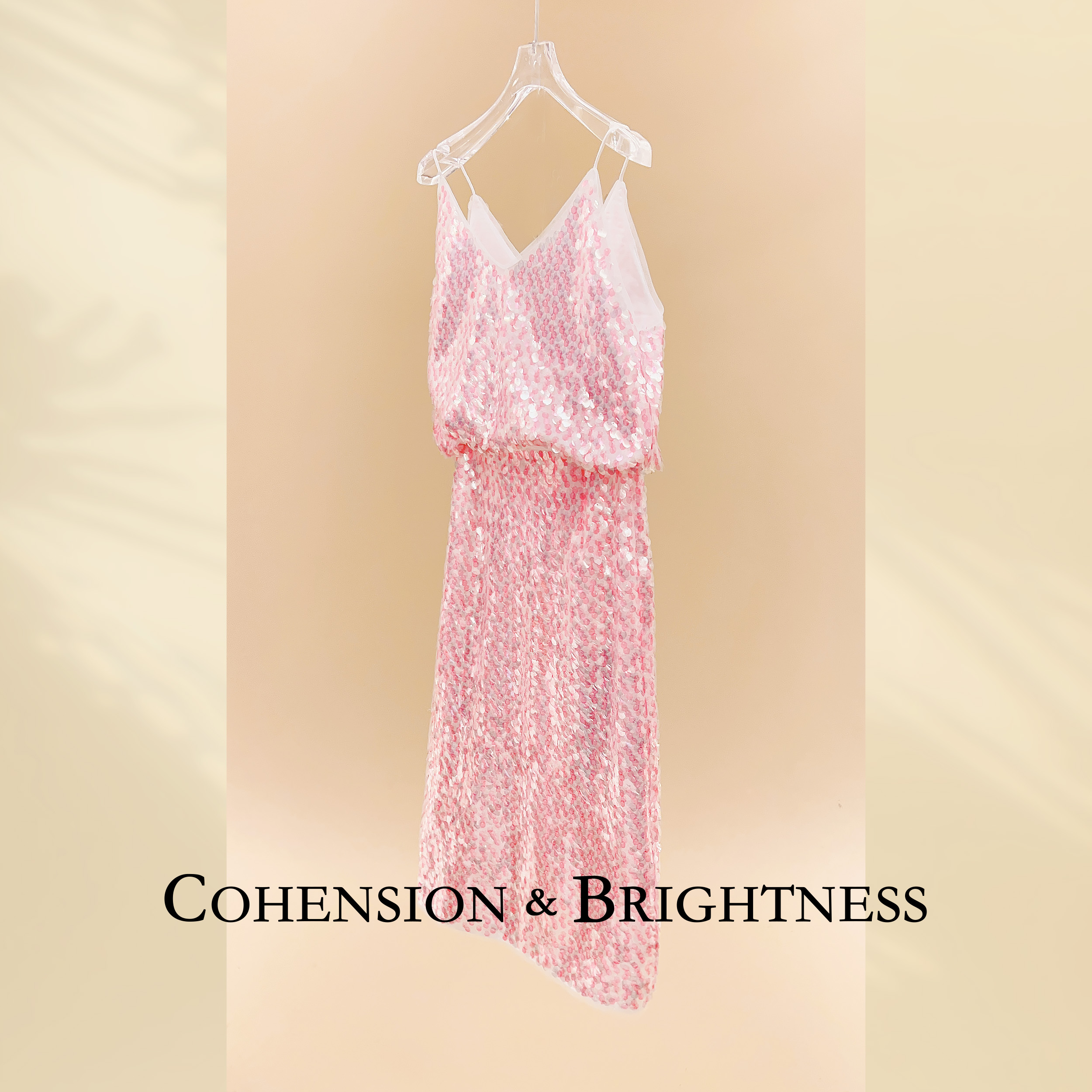 凝慧【人鱼公主】重工水波亮片吊带+包臀半身裙套装 CN103 QN032