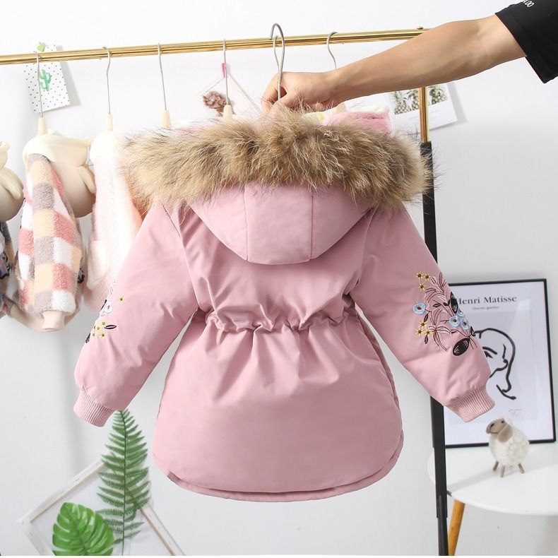 女童派克服秋冬装棉衣2023新款婴儿洋气宝宝加厚女宝保暖冬季潮流