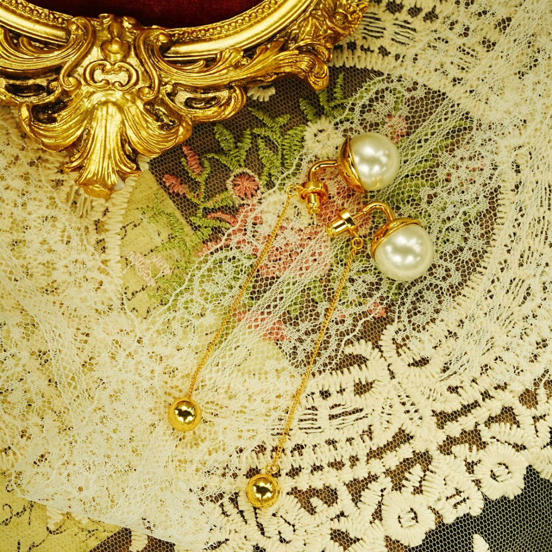 铜合金耳饰 法式长款百搭气质简约【7628】