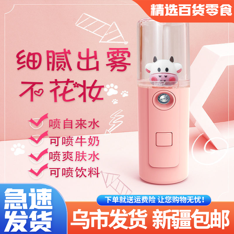 【新疆包邮】迷你萌宠喷雾补水仪便捷补水加湿器手持脸部喷雾器