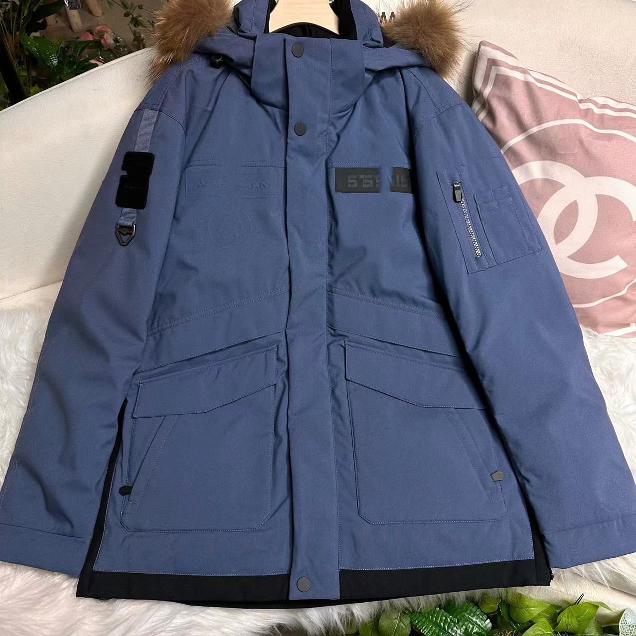 男士宽松保暖鹅绒服H6894 WU